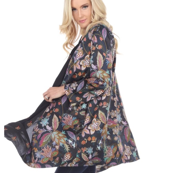 Johnny Was Tops - NWT Johnny Was Silk Drape Jacket